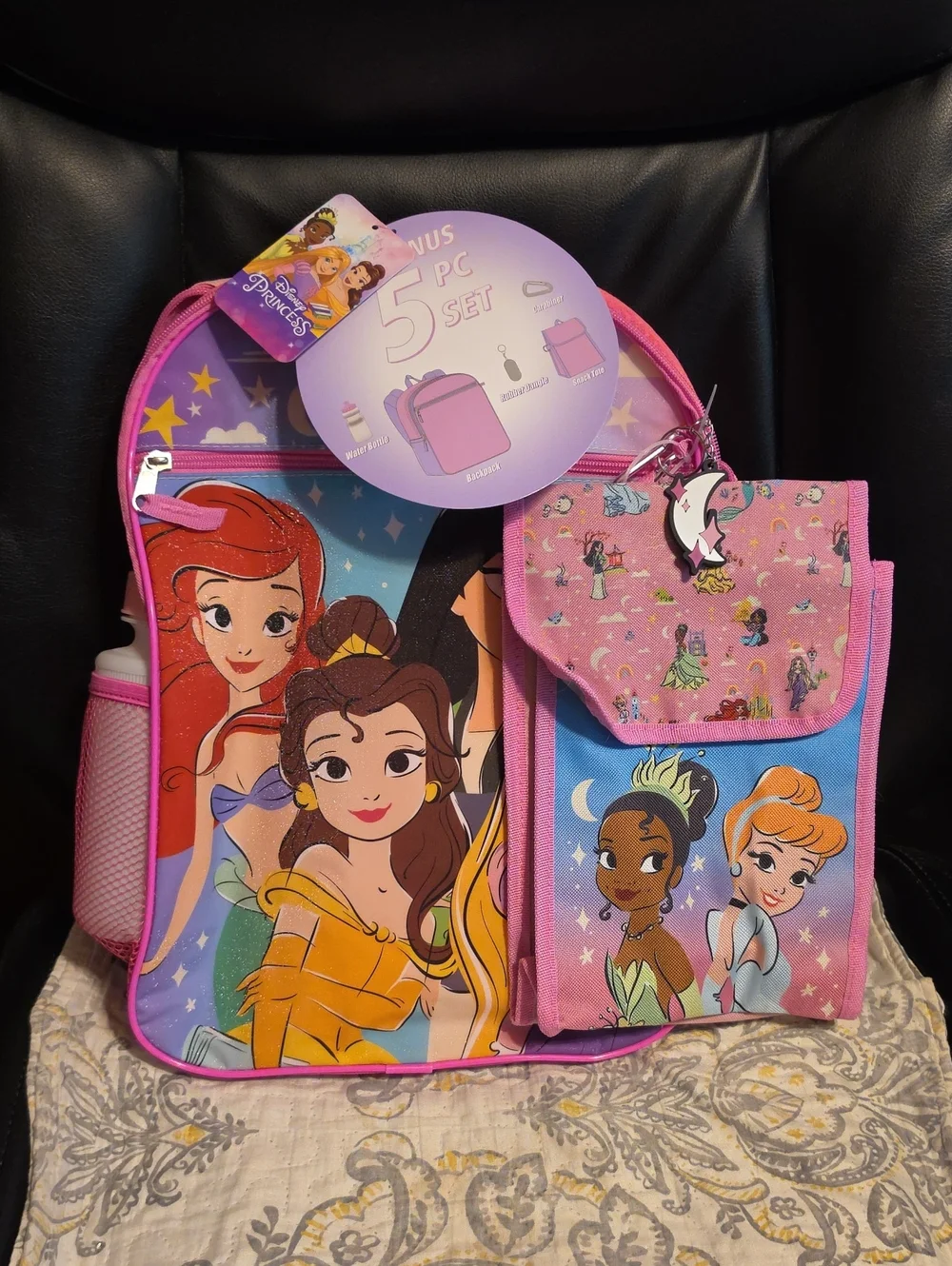 Disney Princess Backpack with Matching Lunch Pouch